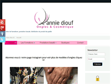 Tablet Screenshot of ongles-cosmetique.com